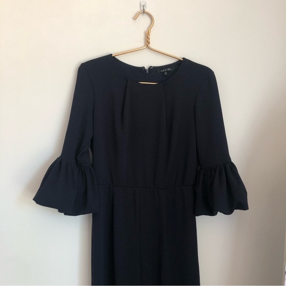 COPY - Marina Dark Blue Wide Leg Jumpsuit - Picture 4 of 11